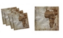 Ambesonne African Set of 4 Napkins, 18" x 18"